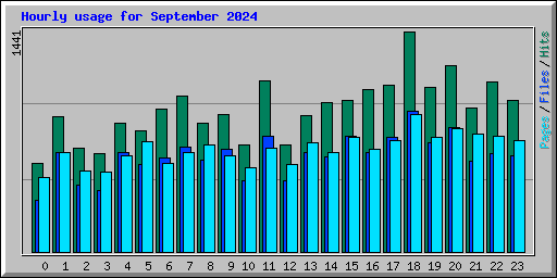 Hourly usage for September 2024