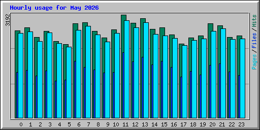 Hourly usage for May 2026